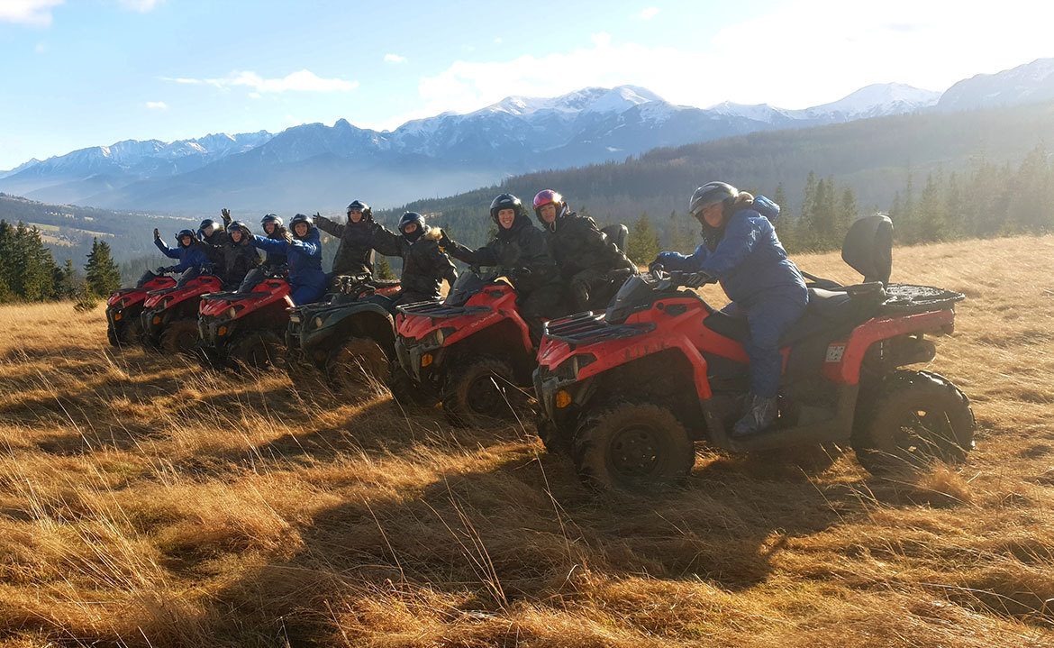 imprezy integracyjne Zakopane,offroad Zakopane,quady Zakopane,skutery śnieżne Zakopane